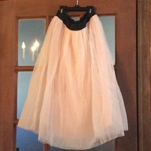 Pink tulle skirt